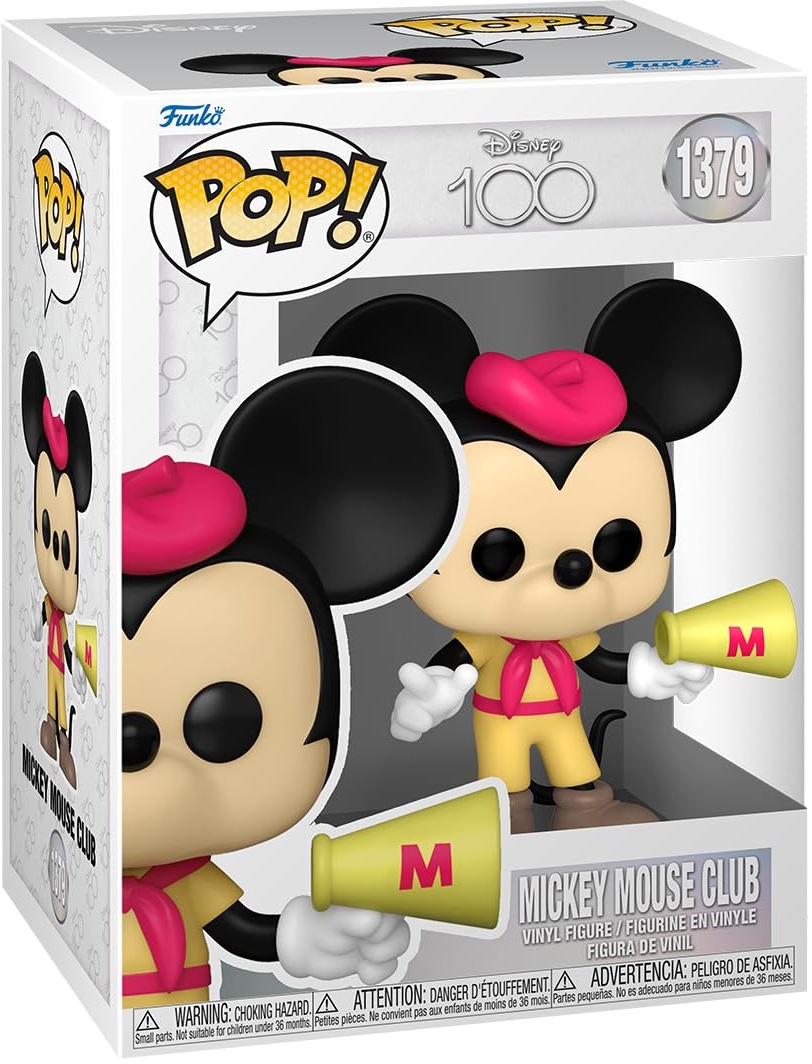 Funko Pop! Disney: Mickey Mouse Club - Mickey - Disney 100th Anniversary - Vinyl-Sammelfigur - Geschenkidee - Offizielle Handelswaren - Spielzeug Für Kinder und Erwachsene - Modellfigur Für Sammler