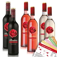 VINOX Rosiere süss & fruchtig Rot - Weiss - Rosé, + VINOX Weinkarten (6x0,75 l)