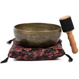 Bodhi Tibetische Klangschale mit Blume des Lebens Gravur 1 St