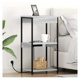 vidaXL Nachtschrank Graues Sonoma 41 x 31 x 76 cm Grau