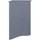 Vicco Eckschrank Bianco 56 x 80 x 42 cm Grau