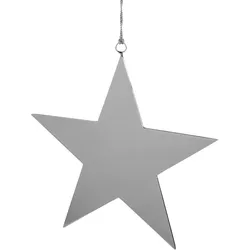 Star Weihnachtsbaumschmuck - silberner Stern 21 cm