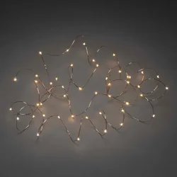 Konstsmide LED Tropfenlichterkette 200er kupferfarben Draht
