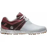 FootJoy Golfschuhe Pro SL Sport Golfschuh, Weiß, Schwarz, Burgunderrot, 39