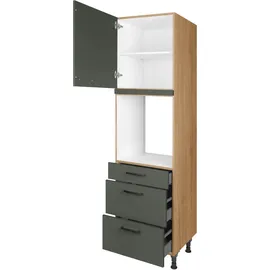 Nobilia Herdumbauschrank Easytouch 60 x 58,3 x 216,6 cm Grün