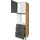 Nobilia Herdumbauschrank Easytouch 60 x 58,3 x 216,6 cm Grün