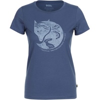 Fjällräven Arctic Fox Print T-shirt blau M