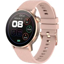 DCU TECNOLOGIC Geotrack S BT 33 mm Aluminiumgehäuse gold Silikonarmband pink S