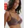 PETITE FLEUR Push-up-BH Damen schokobraun+toffee+puder Gr.70C