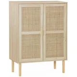 sweeek Aufbewahrungsschrank 80 x 0 x 0 cm Holzoptik / Beige