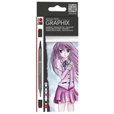 Marabu Aqua Pen Graphix Ma Ke Manga, 6 Stück