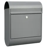 MEFA Briefkasten Ruby 866 mit Zeitungsrolle Farbe grau, mit