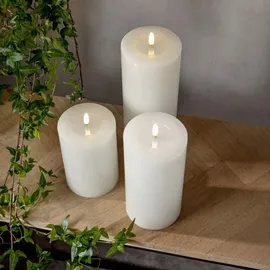 Star Trading Flame Flow Big LED-Kerze 17,5 cm weiß