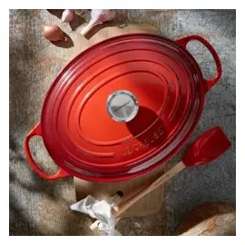 Le Creuset Signature Bräter 27 cm oval schwarz glänzend