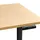 Beliani Schreibtisch Elektrisch höhenverstellbar DESTINAS Schwarz / Hellbraun 180 cm 72 cm