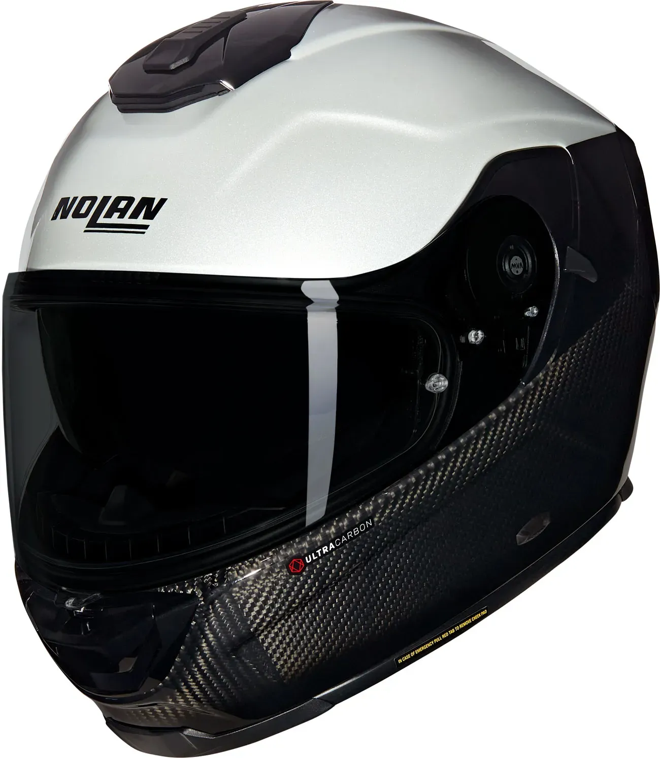 Nolan X-903 Ultra Carbon Verniciatura Speciale 342, casque intég - Noir/Blanc - XL