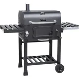 XL BBQ Smoker GRILLWAGEN HERO Holzkohle Grill Grillkamin Standgrill Räucherofen