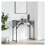 vidaXL Konsolentisch mit Ablage 75x30x75cm grau