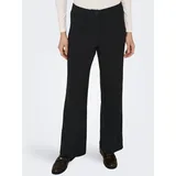 Only Anzughose ONLMIA – Anzughose mit hoher Taille und Stretch gerade Form, modisch, Materialmix, Web schwarz 34 (XS)