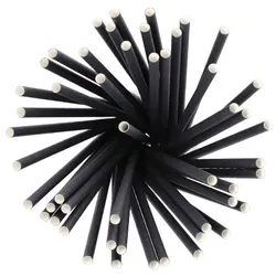 PAPSTAR 6750 Shake-Halme, Papier Ø 8 mm · 25 cm schwarz
