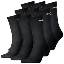 Puma Sportsocken Regular Crew Socken 9er Pack Schwarz 35-38