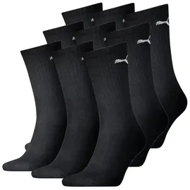 Puma Sportsocken Regular Crew Socken 9er Pack Schwarz 35-38