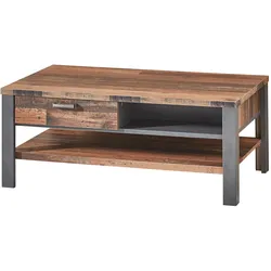 Innostyle Cardiff Couchtisch Holzwerkstoff Used Style Optik Dark 110x45x65 cm - Used Style Dark