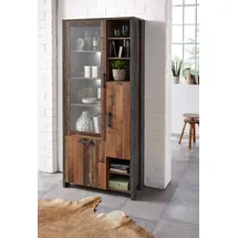 Forte Highboard Clif 91,6 x 205,4 cm grau