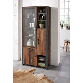 Forte Highboard Clif 91,6 x 205,4 cm grau