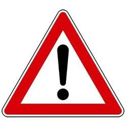 Verkehrszeichen - Gefahrenstelle, Zeichen 101