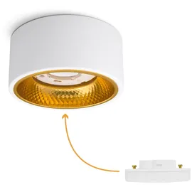 SSC-LUXon OLINO 4x LED Deckenspot rund Aluminium gold/silber
