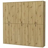 inn.furn Kleiderschrank Line-Up 183 x 193 x 34 cm Eiche Artisan