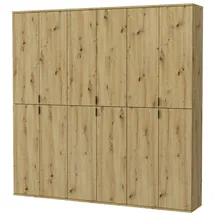 inn.furn Kleiderschrank Line-Up 183 x 193 x 34 cm Eiche Artisan