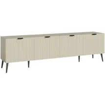 [en.casa] Nand TV-Lowboard 180 x 35 x 51 cm Sandfarben Metall/Spanplatte