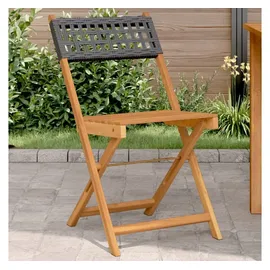 vidaXL Bistrostuhl Gartenstuhl 47 x 47 x 108 cm schwarz 2 St.