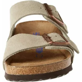 Birkenstock Arizona Weichbettung Veloursleder schmal taupe 36