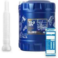 10L Mannol TS-3 SHPD Motoröl 10W-40 High Performance Diesel ÖL + Schlauch