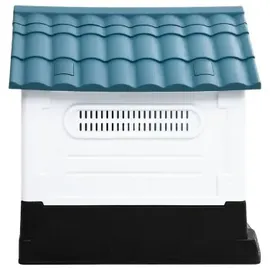 vidaXL Hundehütte 57 x 68 x 66 cm Polypropylen Blau