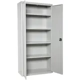 Proregal Stahlschrank AMEGO HxBxT 180x60x40cm | 4x Fachboden Grau-Grau