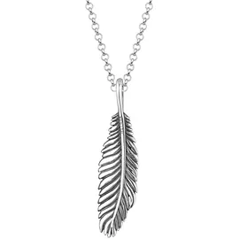 KUZZOI Halskette Herren Feder Vogel 925 Silber