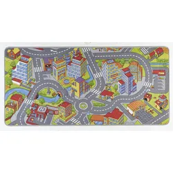 Kinderteppich HANSE HOME "Smart City" Teppiche Gr. B: 200cm, 0,65mm, L: 300cm, bunt (grau/mehrfarbig) Kinder Kurzflor, Kinderteppich, Rutschfest, Spielteppich, Kinderzimmer