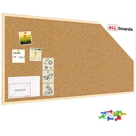 ALLboards Pinnwand 120 x 60 cm Braun