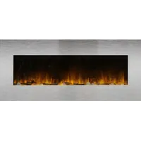 Chemin'Arte Elektrischer Wandkamin Pure Inox XXL 120 cm mit LED-Flammeneffekt - 086