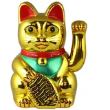 Freak Scene Superfreak Glückskatze - Maneki-Neko - Winkekatze - 25 cm - Gold