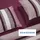 SCHIESSER Siena Gestreift Burgund 135 x 200 cm + 80 x 80 cm