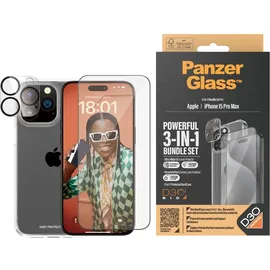 Panzer Glass 3-in-1 Pack für iPhone 15 Pro Max
