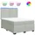 vidaXL Boxspringbett 140 x 200 cm Hellgrau