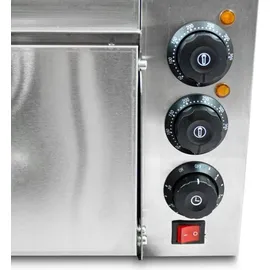 BITUXX Pizza, Ofen 2000W mit Steinplatte , Gastro Steinbackofen für Brot und Backwaren, Leistung 2000 Watt, Temperatur bis zu 350°C