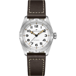 Hamilton Khaki Field Expedition Auto 37mm H70225510 Sonderangebot - strukturiert,weiß,braun - 37mm