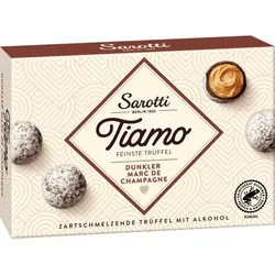 Sarotti Tiamo Feinste Trüffel dunkler Marc de Champagne 10ST 125G